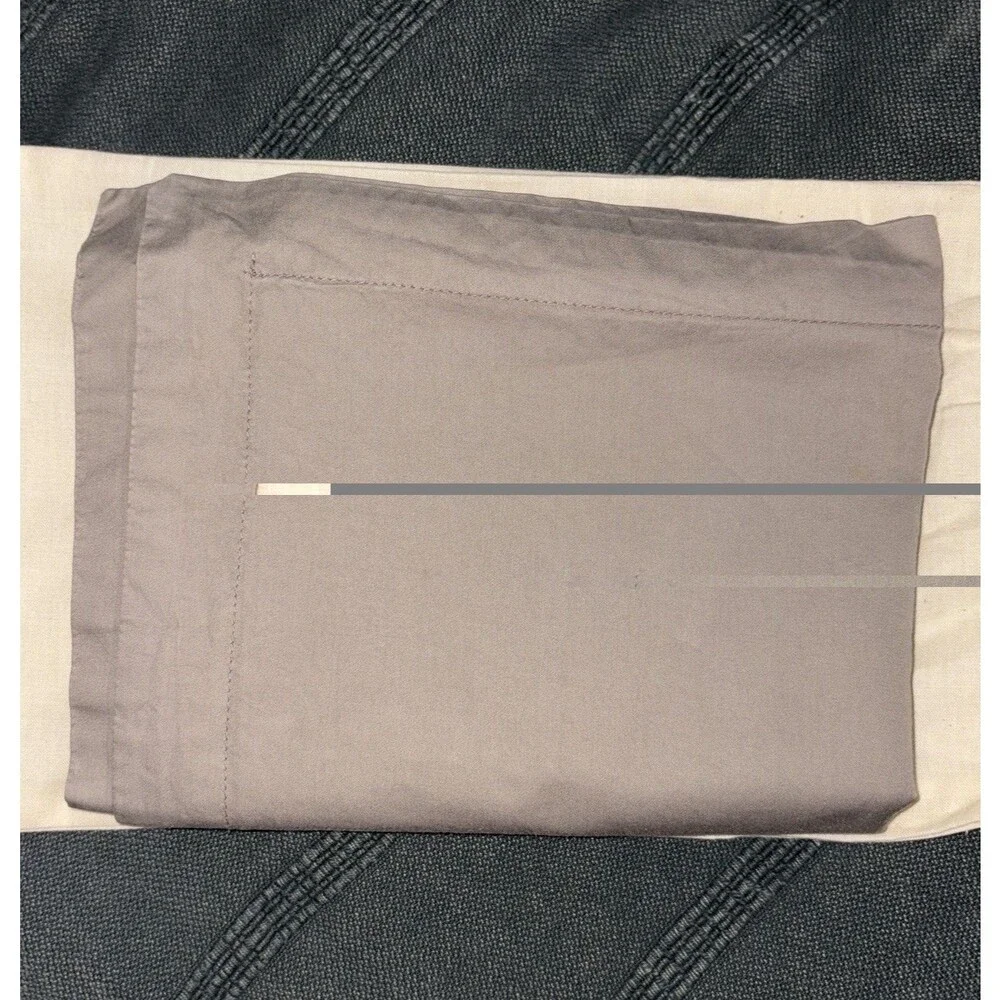 Restoration Hardware Sateen Euro Sham in Fog Gray 26x26” with 1